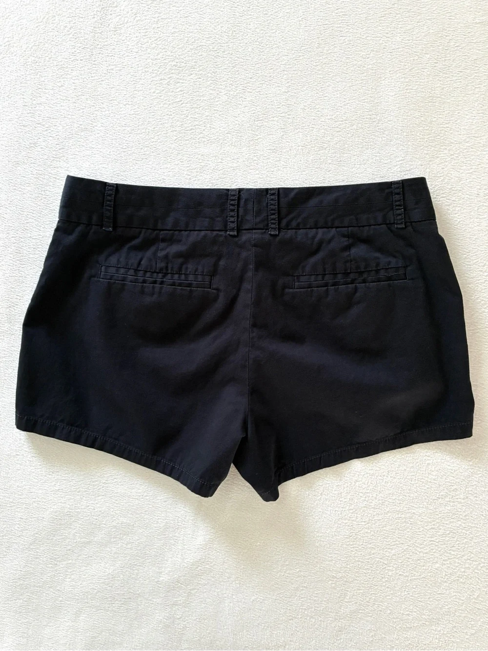 J.Crew Broken-In Shorts Women’s 6 Black Low Rise Cotton Classic Casual Preppy